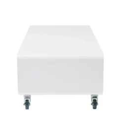 Stolik pod TV PORTABLE 90 cm biały