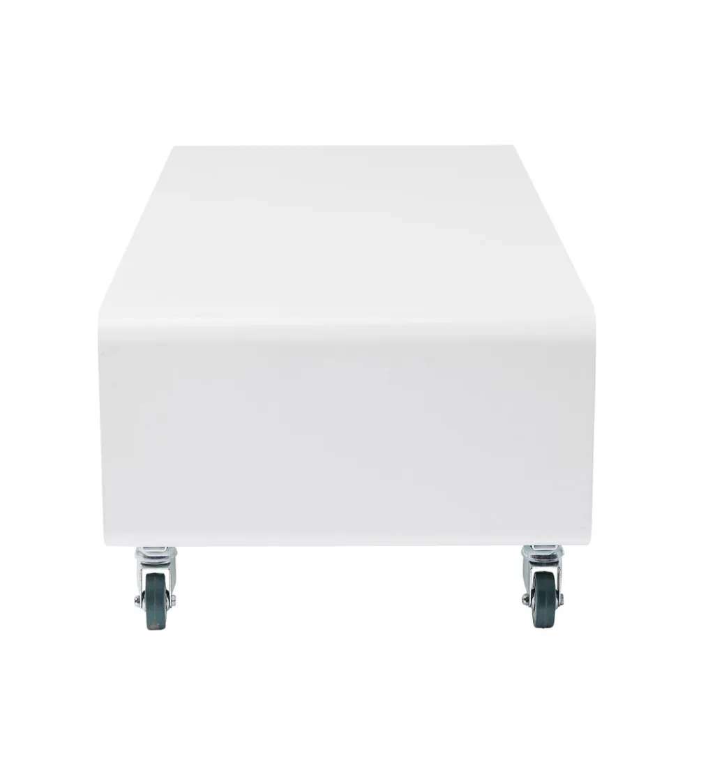 Stolik pod TV PORTABLE 90 cm biały