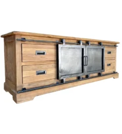 Stolik pod TV PORTO 180 cm drewno mango naturalny