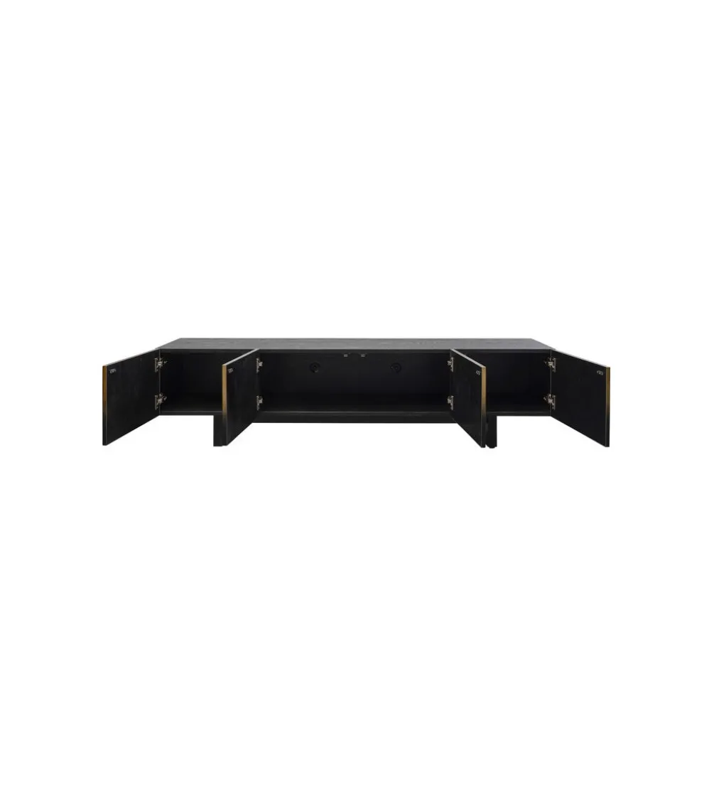 Stolik pod TV PREZIOSO 180 cm czarna