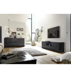 Stolik pod TV PRISMA 180 cm antracytowy