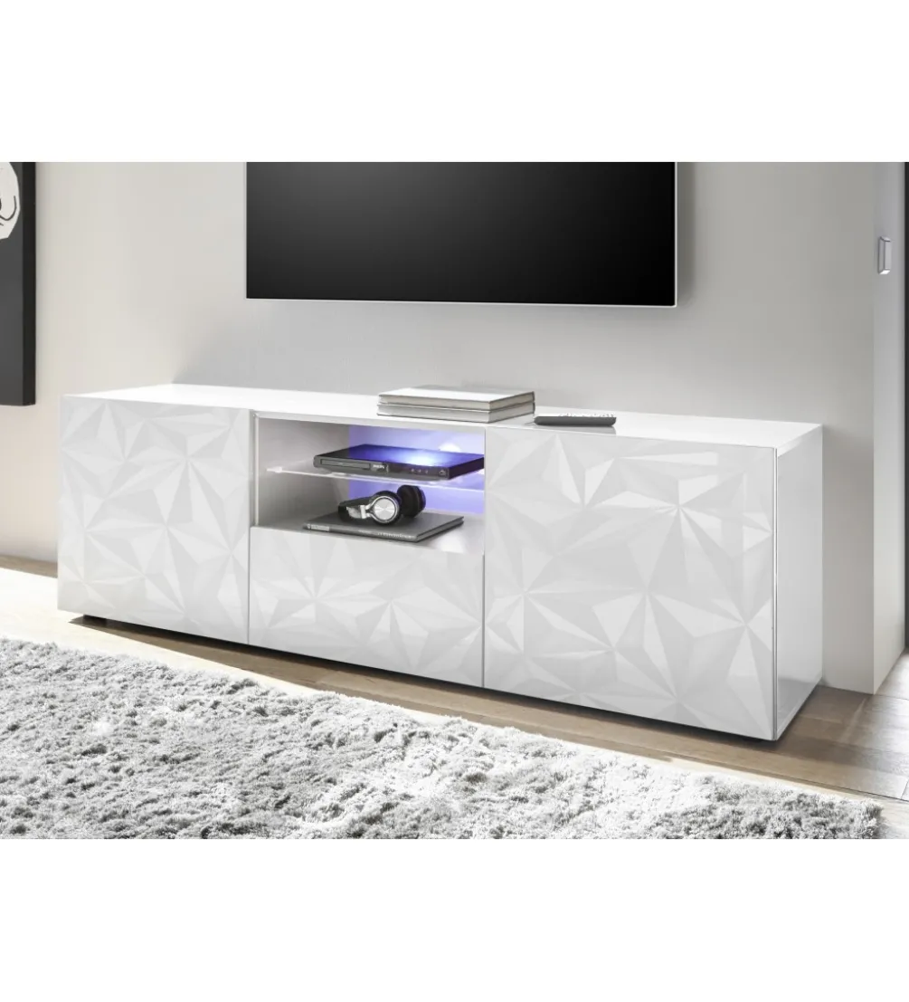 Stolik pod TV PRISMA 180 cm biały