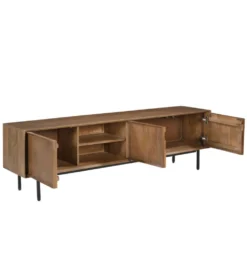 Stolik pod TV RAVENSTEIN 180 cm drewno mango naturalny