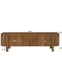 Stolik pod TV SALANO 170 cm drewno mango naturalna