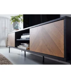 Stolik pod TV SALUZZO 163 cm w optyce dąb