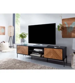 Stolik pod TV SALUZZO 163 cm w optyce dąb