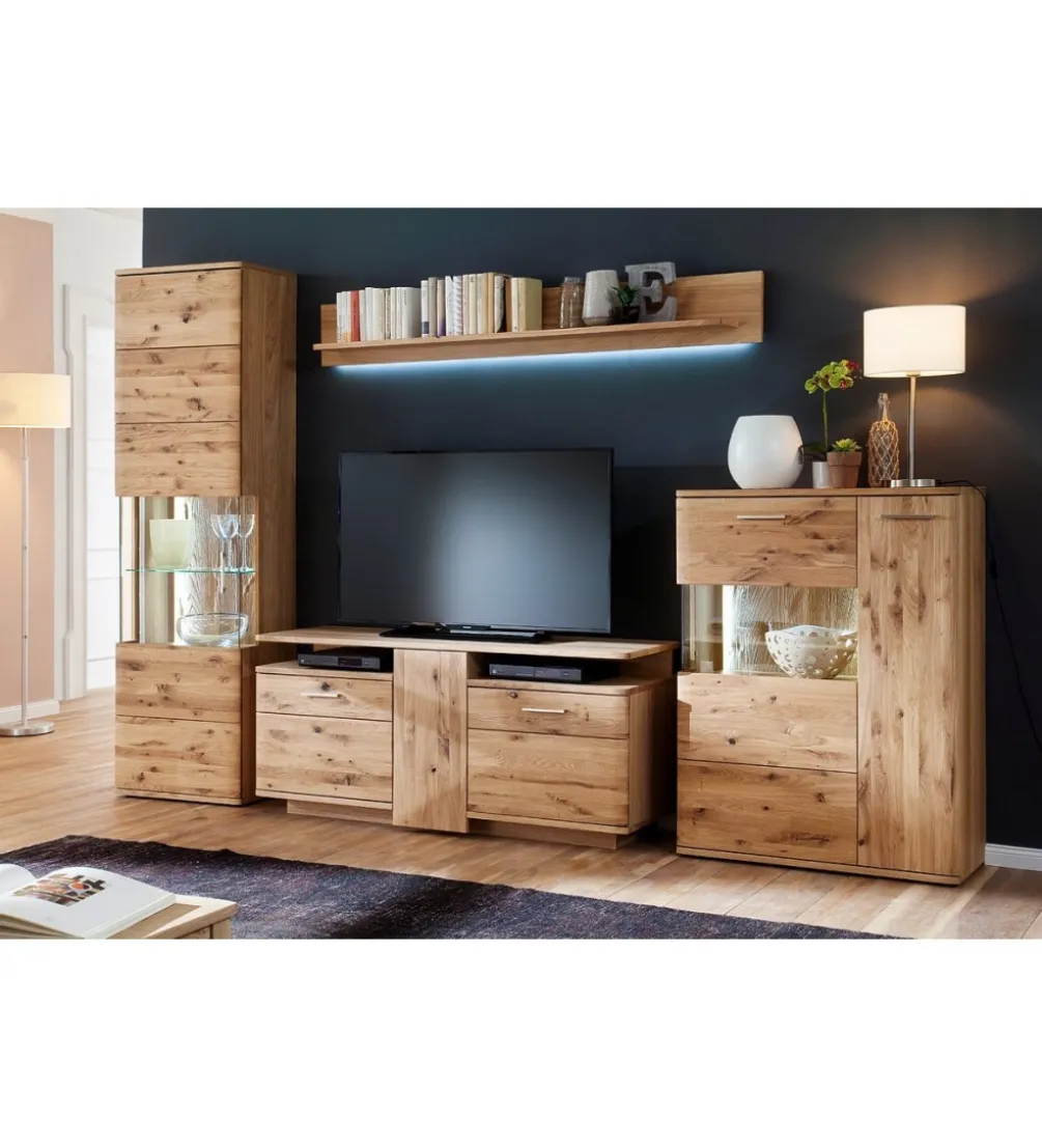 Stolik pod TV SANTORI 150 cm dębowy