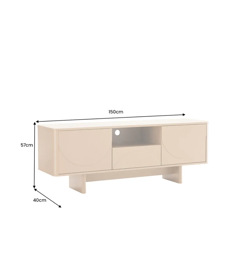 Stolik pod TV SAVOY 150 cm kolor trawertynu