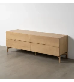 Stolik pod TV SELVADE 160 cm drewno mango