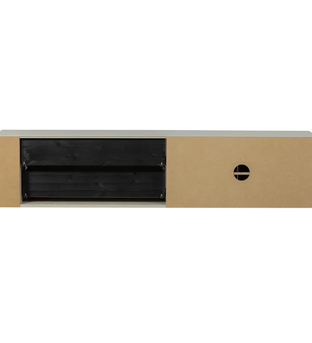 Stolik pod TV SETTLE 200 cm drewno sosny dust