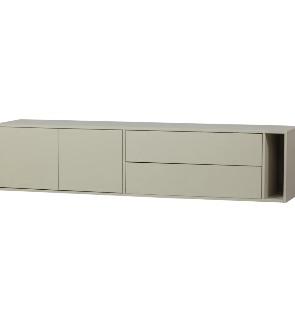 Stolik pod TV SETTLE 200 cm drewno sosny dust