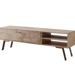 Stolik pod TV SIKAR 145 cm drewno mango