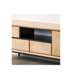 Stolik pod TV SINTRA 148 cm drewno kauczuk naturalna