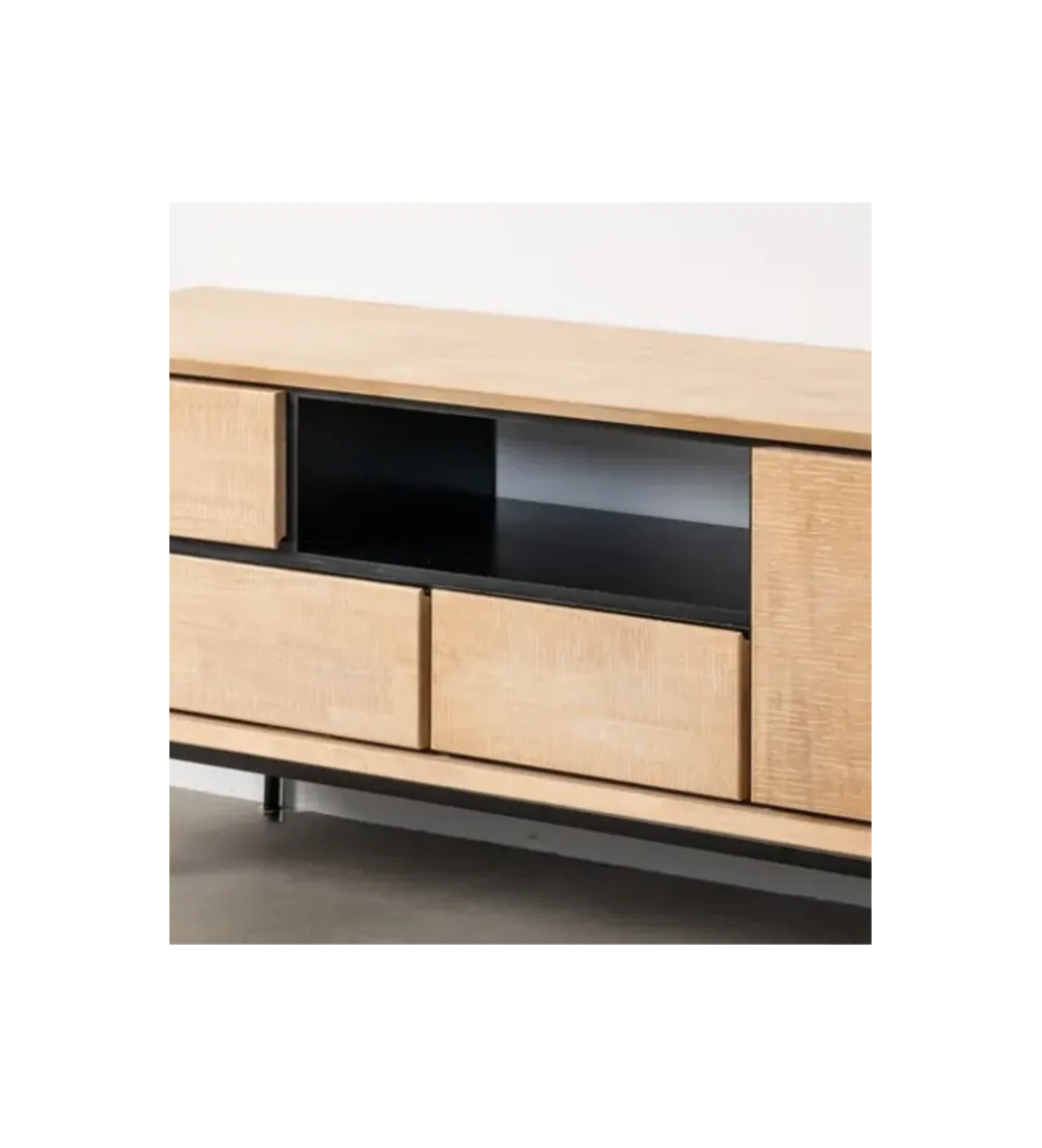 Stolik pod TV SINTRA 148 cm drewno kauczuk naturalna