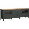 Stolik pod TV STANTON 184 cm w optyce dębu Evoke Ciemnozielony