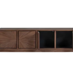 Stolik pod TV SUN 150 cm drewno teak brązowy