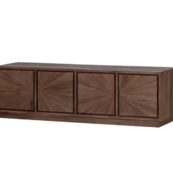 Stolik pod TV SUN 150 cm drewno teak brązowy