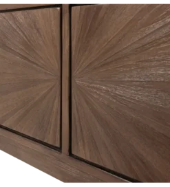 Stolik pod TV SUN 200 cm drewno teak brązowy