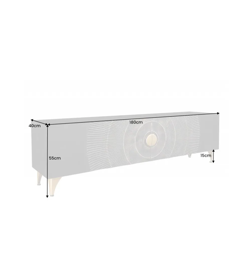 Stolik pod TV SWEET GOLDEN SUNSET 180 cm drewno mango