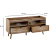 Stolik pod TV TAMI 120 cm w optyce dębu