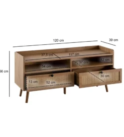 Stolik pod TV TAMI 120 cm w optyce dębu