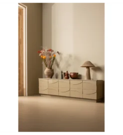 Stolik pod TV TEO 180 cm drewno sosnowe mud