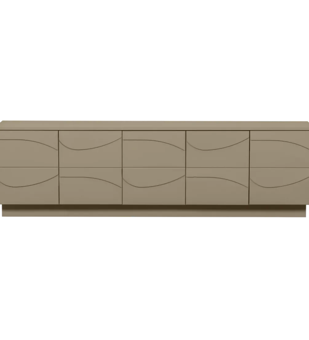 Stolik pod TV TEO 180 cm drewno sosnowe mud