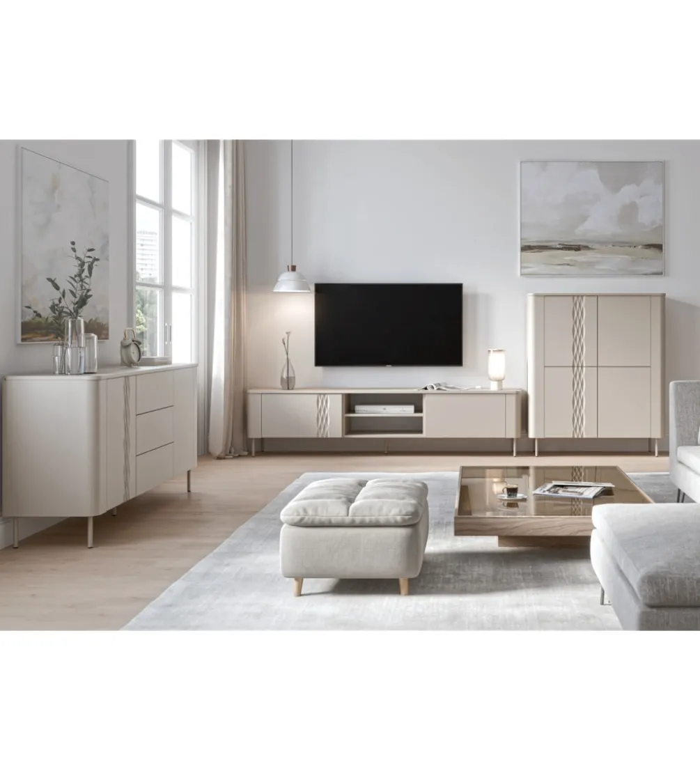 Stolik pod TV TIRANTE 200 cm kaszmir