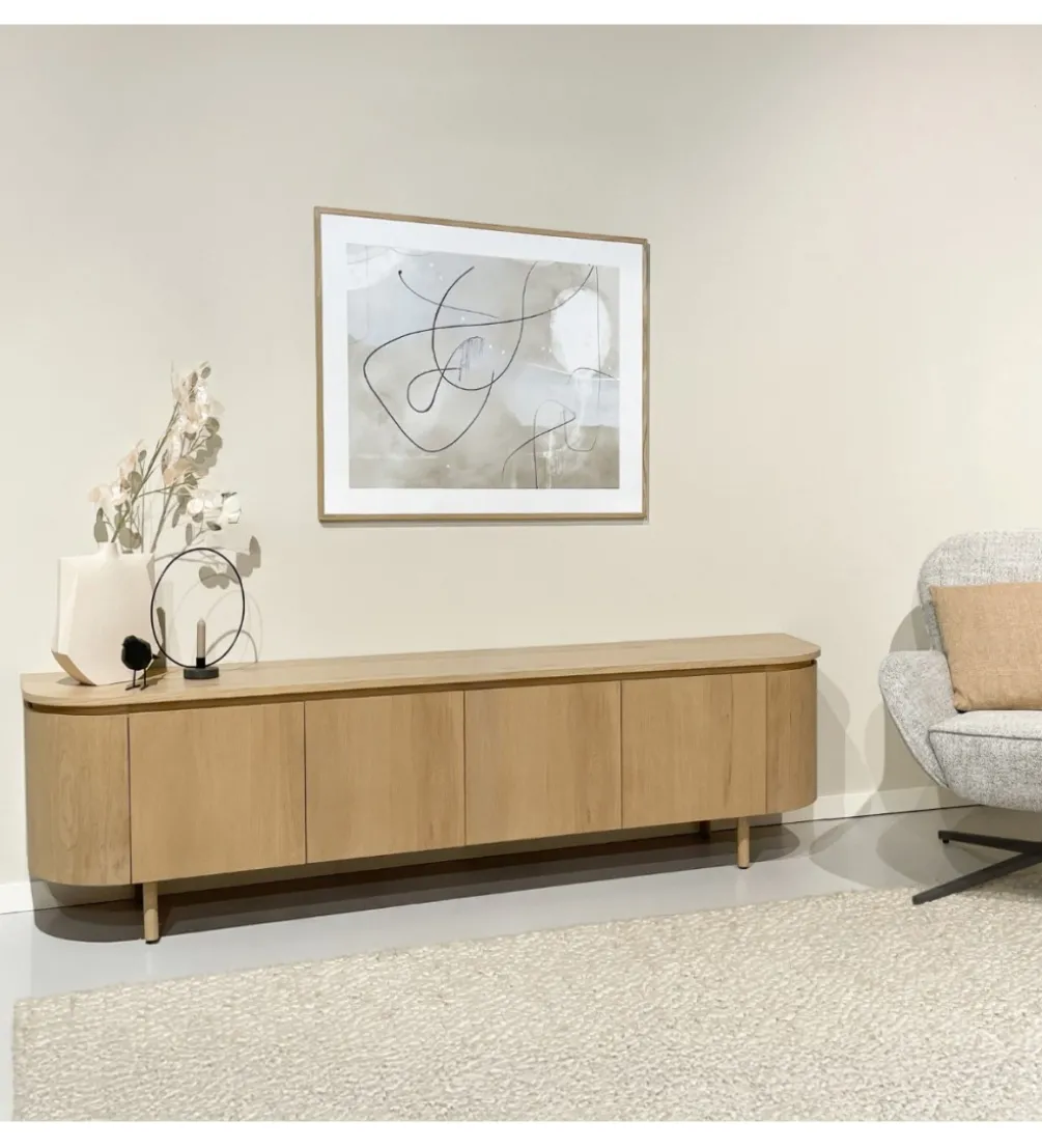 Stolik pod TV Tobago 210 cm naturalny