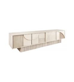 Stolik pod TV TOMES 200 cm drewno mango
