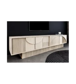 Stolik pod TV TOMES 200 cm drewno mango