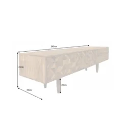 Stolik pod TV TROPEA 145 cm drewno akacja honey
