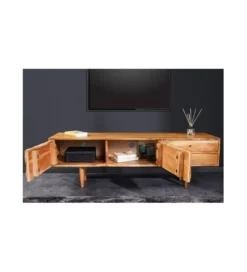 Stolik pod TV TROPEA 145 cm drewno akacja honey