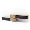 Stolik pod TV VALENCIA 306 cm antracytowo naturalny