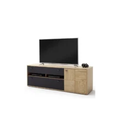 Stolik pod TV VALENCIA 184 cm antracytowo naturalny
