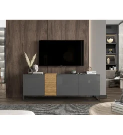 Stolik pod TV VANTA 160 cm antracytowy