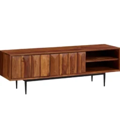 Stolik pod TV VERRES 123 cm drewno sheesham