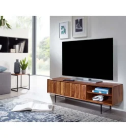 Stolik pod TV VERRES 123 cm drewno sheesham
