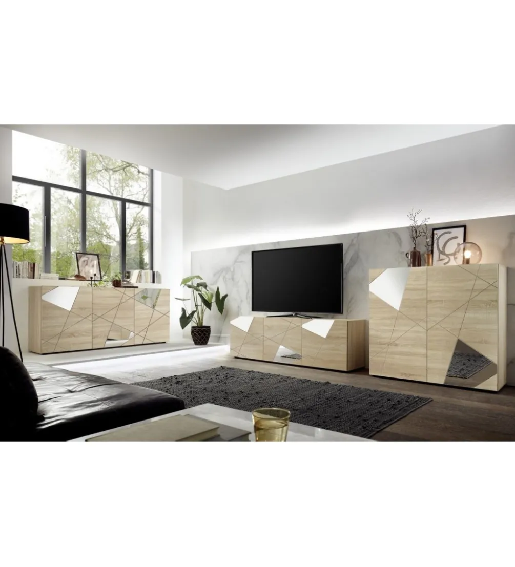 Stolik pod TV VITTORIA 181 cm w kolorze dąb sonoma