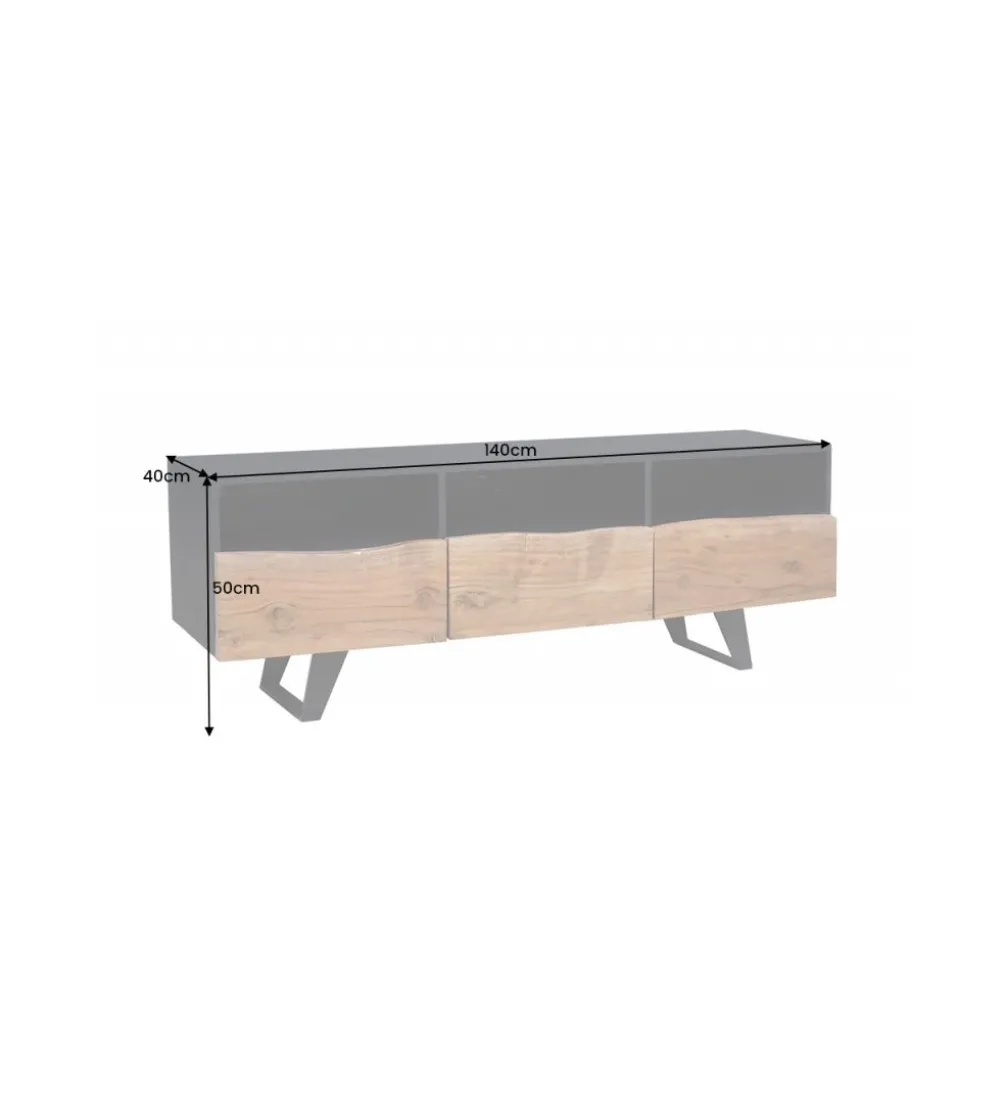 Stolik pod Tv Welden 140 cm drewno akacja
