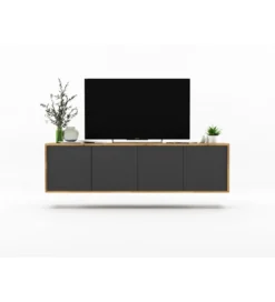 Stolik pod Tv wiszący Apollo B 150 cm antracytowy