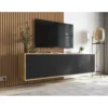 Stolik pod Tv wiszący Apollo B 150 cm czarny