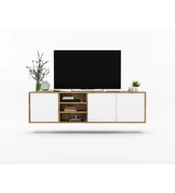 Stolik Pod Tv wiszący Apollo 150 Cm Biały