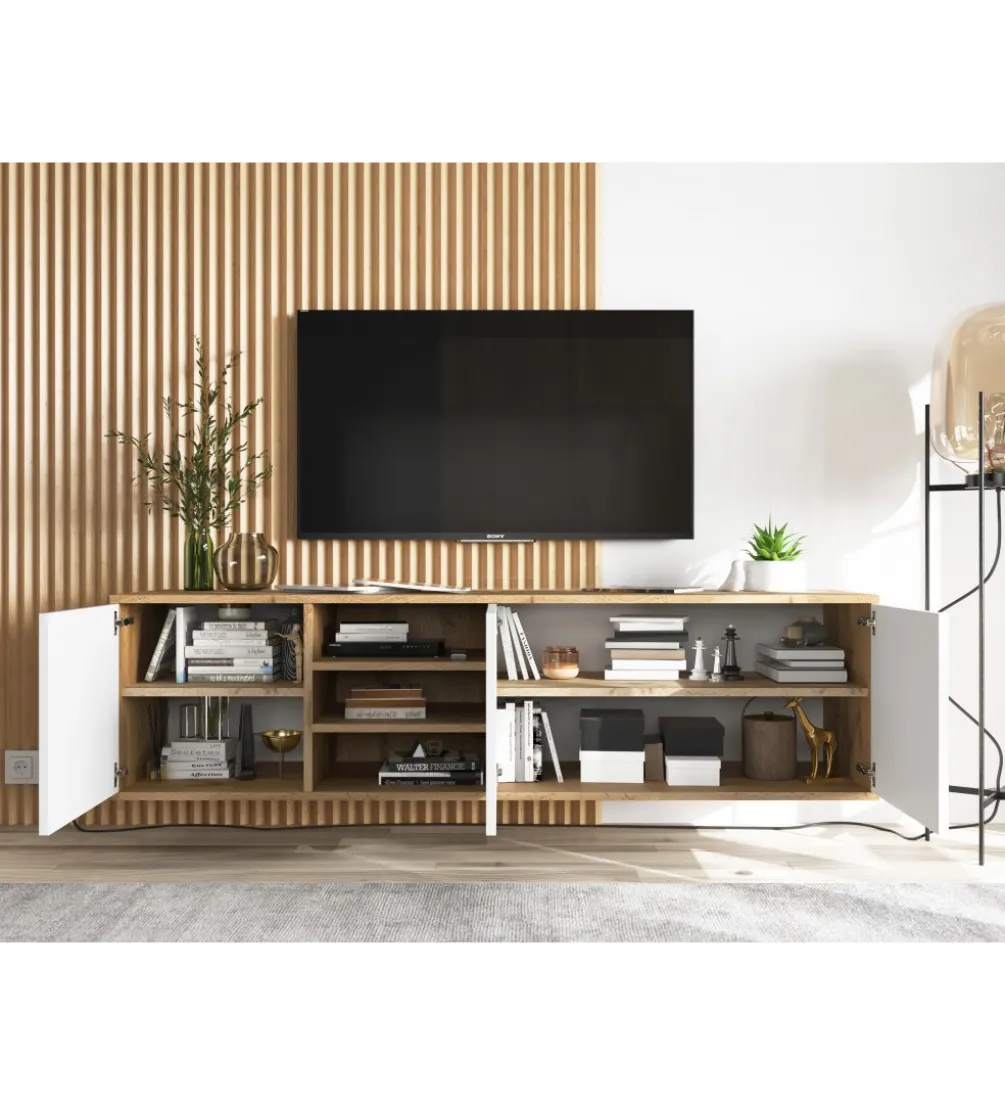 Stolik Pod Tv wiszący Apollo 150 Cm Biały
