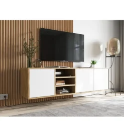 Stolik Pod Tv wiszący Apollo 150 Cm Biały