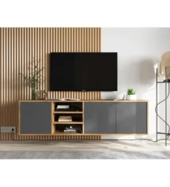 Stolik Pod Tv wiszący Apollo 150 Cm antracytowy