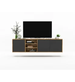 Stolik Pod Tv wiszący Apollo 150 Cm antracytowy