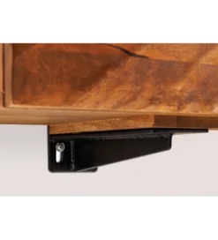 Stolik pod Tv wiszący DAVIDE Scorpion 160 cm drewno mango brąz
