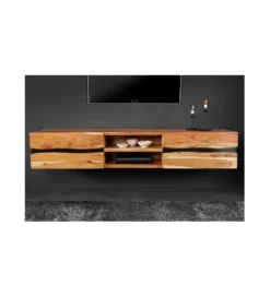 Stolik pod Tv wiszący EUFRAT Amazonas 160 cm drewno akacja