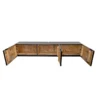Stolik pod TV wiszący ILLUSION 160 cm 3D drewno mango